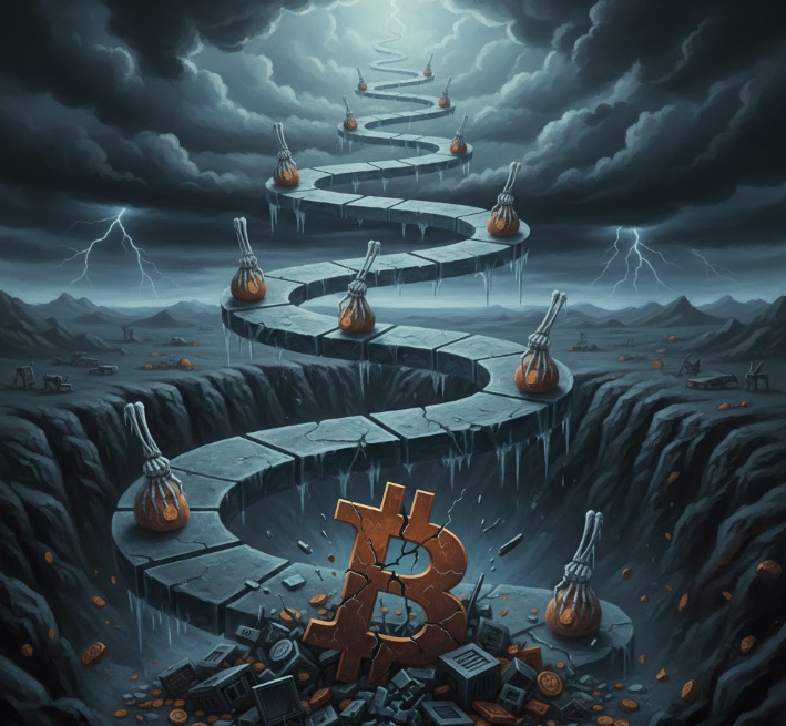 Giá Bitcoin có nguy cơ lặp lại chuỗi giảm giá 7 năm liên tiếp do lượng thanh lý ngày càng tăng缩略图