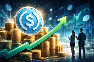 Cổ phiếu Circle tăng vọt 35%, USDC chiếm gần 50% giao dịch缩略图