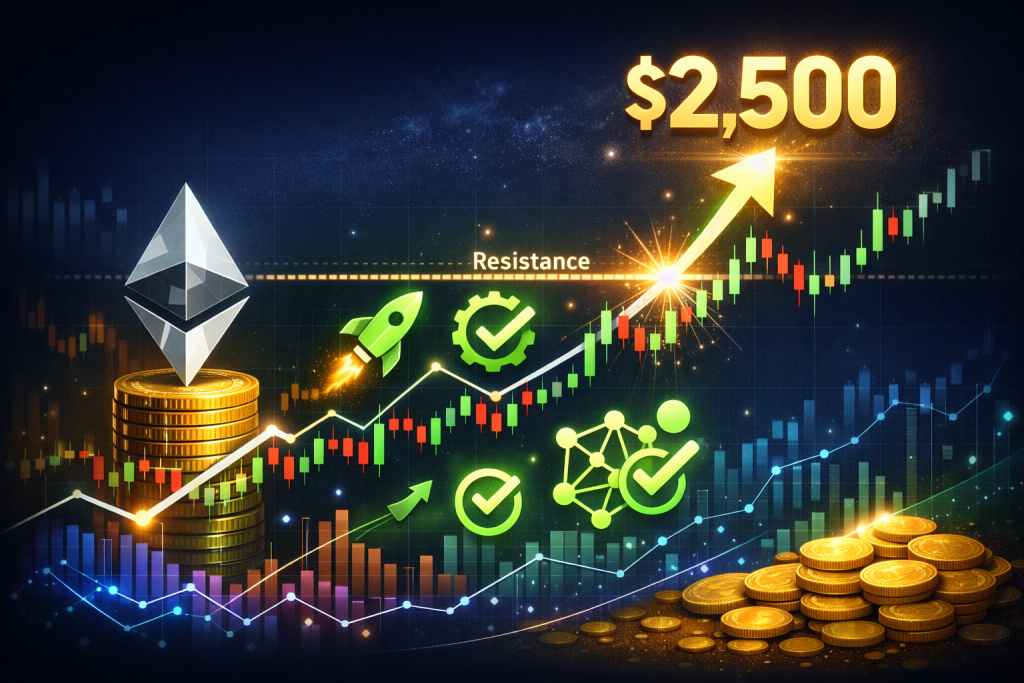 Mô hình biểu đồ dự báo giá ETH tăng lên 2.500 đô la nếu các điều kiện quan trọng được đáp ứng缩略图