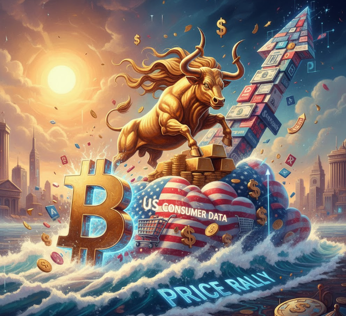 Dữ liệu tiêu dùng của Mỹ tạo động lực cho đợt tăng giá mạnh của Bitcoin, vàng và cổ phiếu缩略图