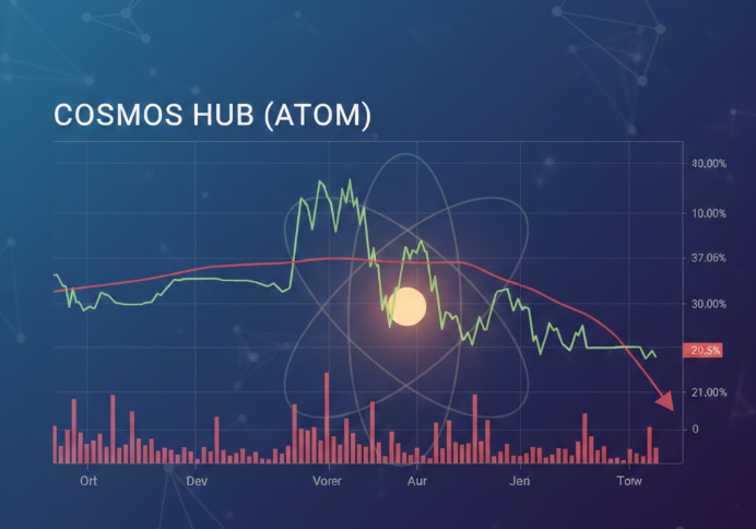 Cosmos Hub (ATOM) bật tăng nhẹ, nhưng áp lực giảm giá còn hiện hữu缩略图