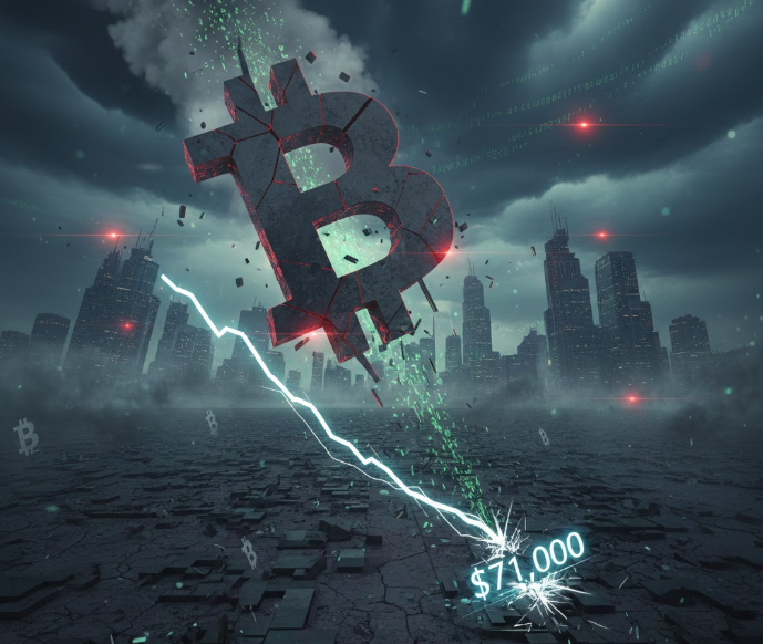 Bitcoin lao dốc mạnh, mất mốc $71.000 khi tâm lý bi quan lan rộng缩略图 Bitcoin lao dốc mạnh, mất mốc $71.000 khi tâm lý bi quan lan rộng缩略图