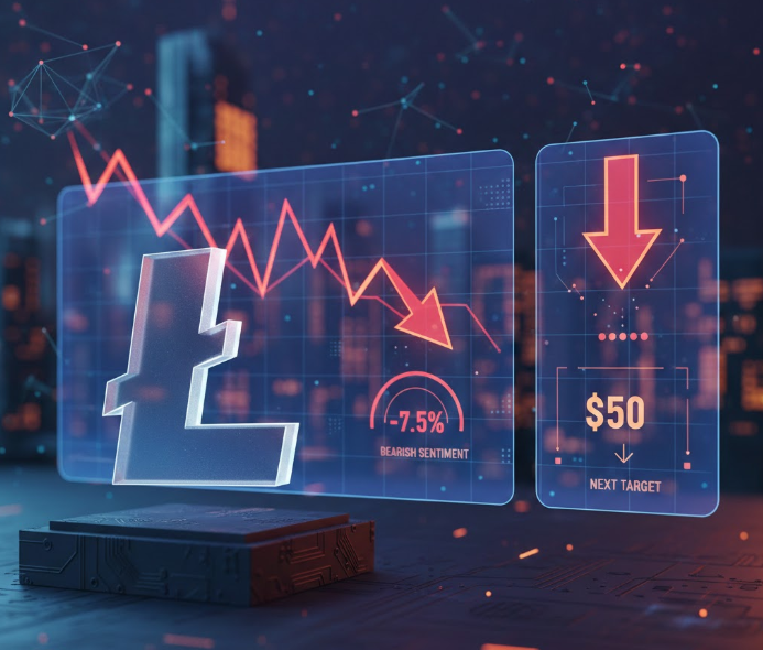 Áp lực giảm giá bao trùm Litecoin, mốc $50 dần lộ diện缩略图