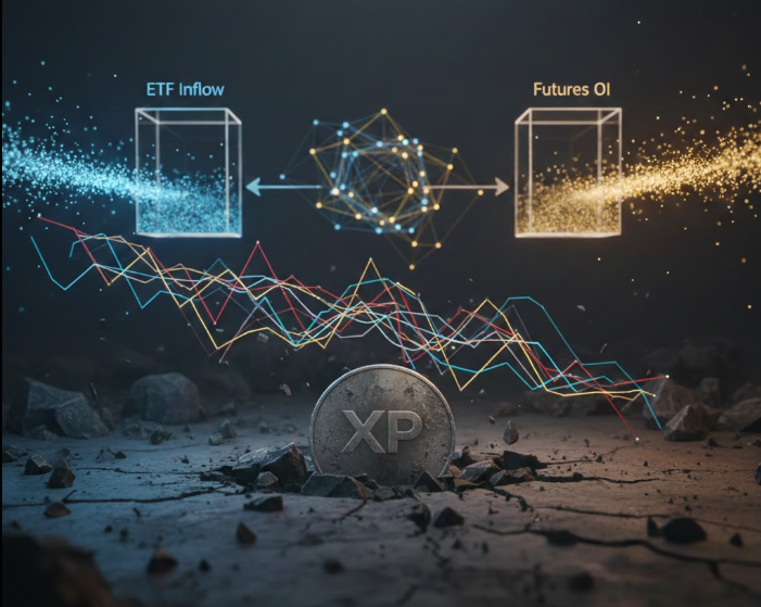 XRP chật vật dưới các đường EMA chủ chốt dù dòng tiền ETF và OI ổn định缩略图