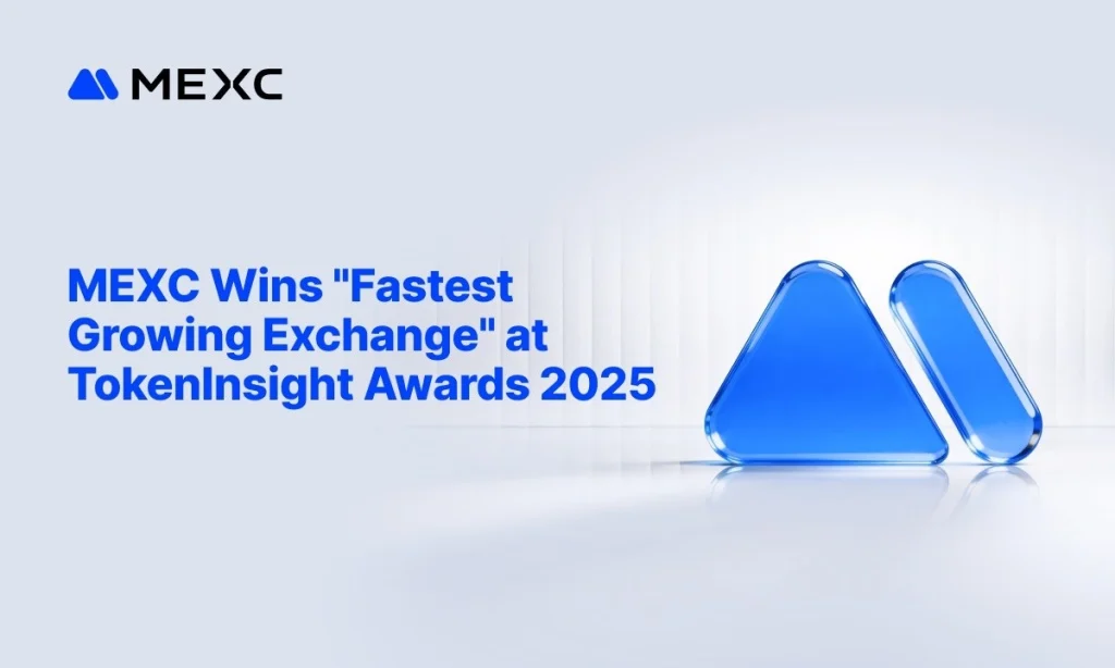 MEXC nhận giải thưởng "Sàn giao dịch phát triển nhanh nhất" tại TokenInsight Awards 2025缩略图