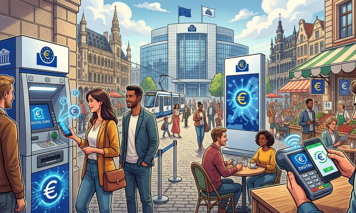 Ngân hàng ECB bắt đầu triển khai chương trình đồng euro kỹ thuật số trên máy ATM và thiết bị thanh toán缩略图