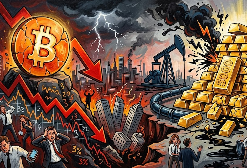 Bitcoin giảm 3% do căng thẳng Trung Đông và giá dầu khiến thị trường toàn cầu lao đao缩略图