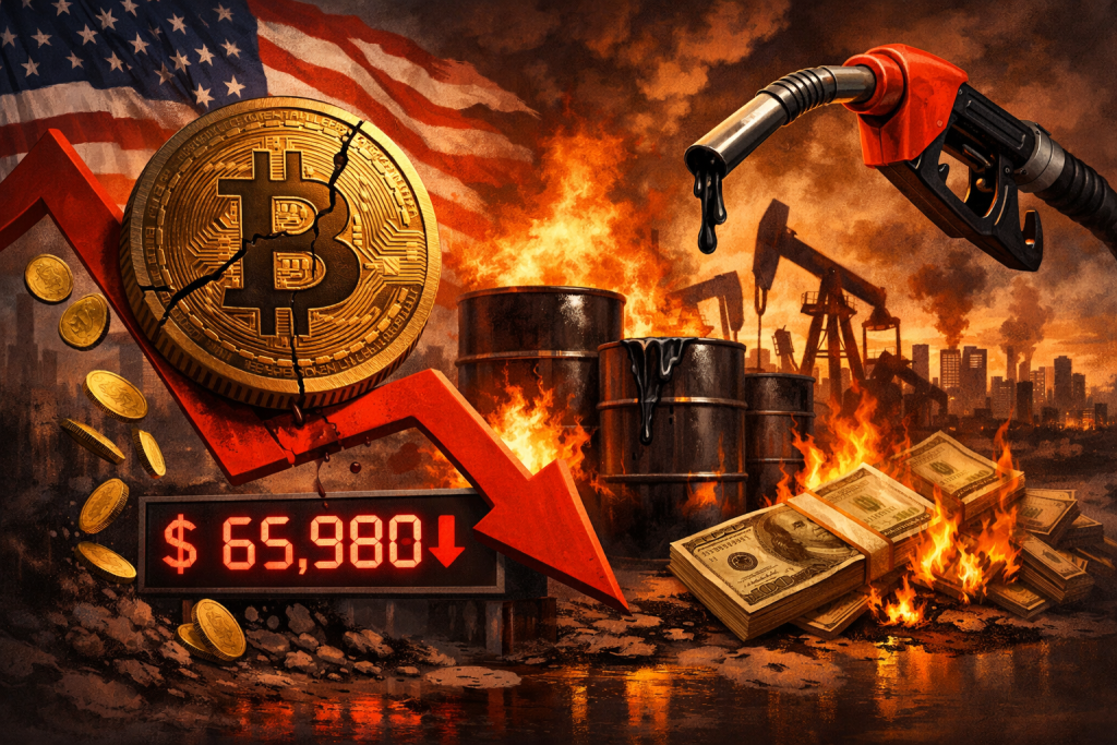 Bitcoin giảm xuống dưới 66.000 USD khi giá dầu làm dấy lên rủi ro lạm phát “không bền vững” tại Mỹ缩略图