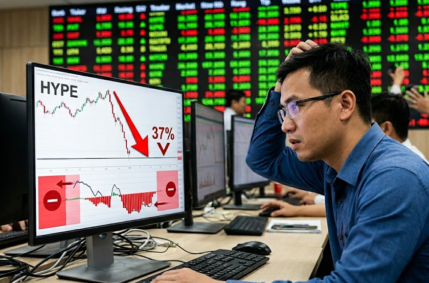 Giá HYPE đang đối mặt với nguy cơ giảm 37% khi dòng vốn chuyển sang âm缩略图