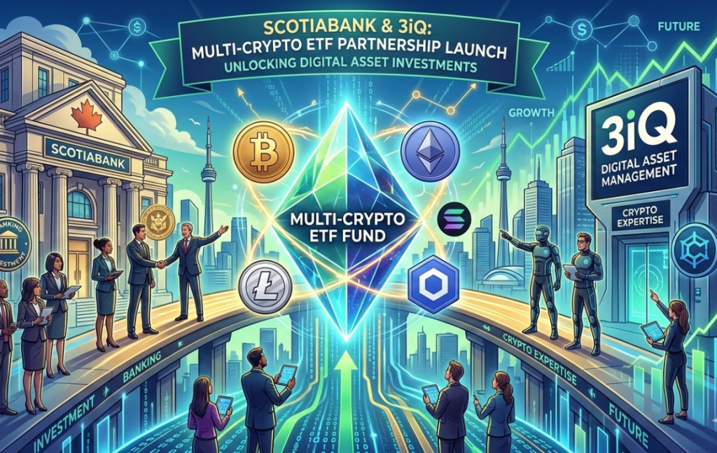 Ngân hàng Scotiabank của Canada ra mắt quỹ ETF đa tiền điện tử hợp tác với 3iQ缩略图