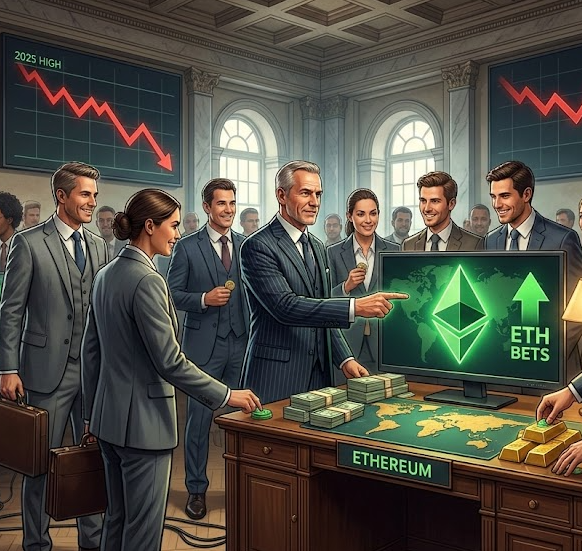 TradFi vẫn tiếp tục đặt cược vào ETH bất chấp giá đã giảm 60% so với mức đỉnh năm 2025缩略图