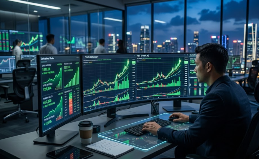 AI coin thu hút sự chú ý: TAO và FET bứt phá khi tín hiệu phái sinh củng cố xu hướng tăng缩略图 AI coin thu hút sự chú ý: TAO và FET bứt phá khi tín hiệu phái sinh củng cố xu hướng tăng缩略图