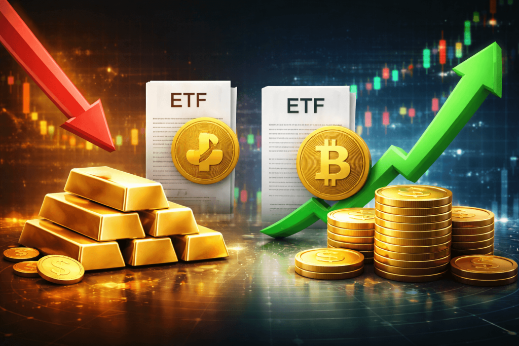 JPMorgan: ETF Bitcoin và vàng phân hóa dòng tiền sau chiến sự Iran缩略图