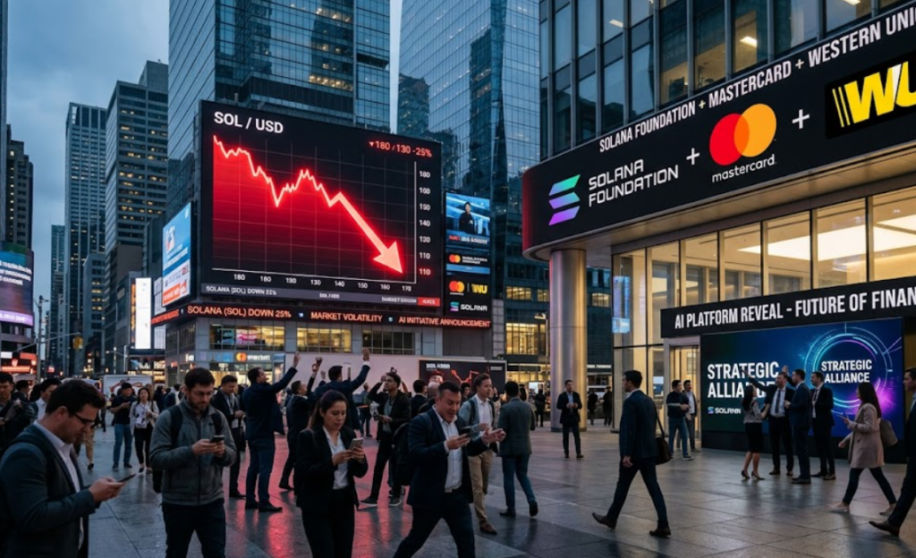 SOL suy yếu dù Solana Foundation bắt tay Mastercard và Western Union phát triển nền tảng AI缩略图 SOL suy yếu dù Solana Foundation bắt tay Mastercard và Western Union phát triển nền tảng AI缩略图