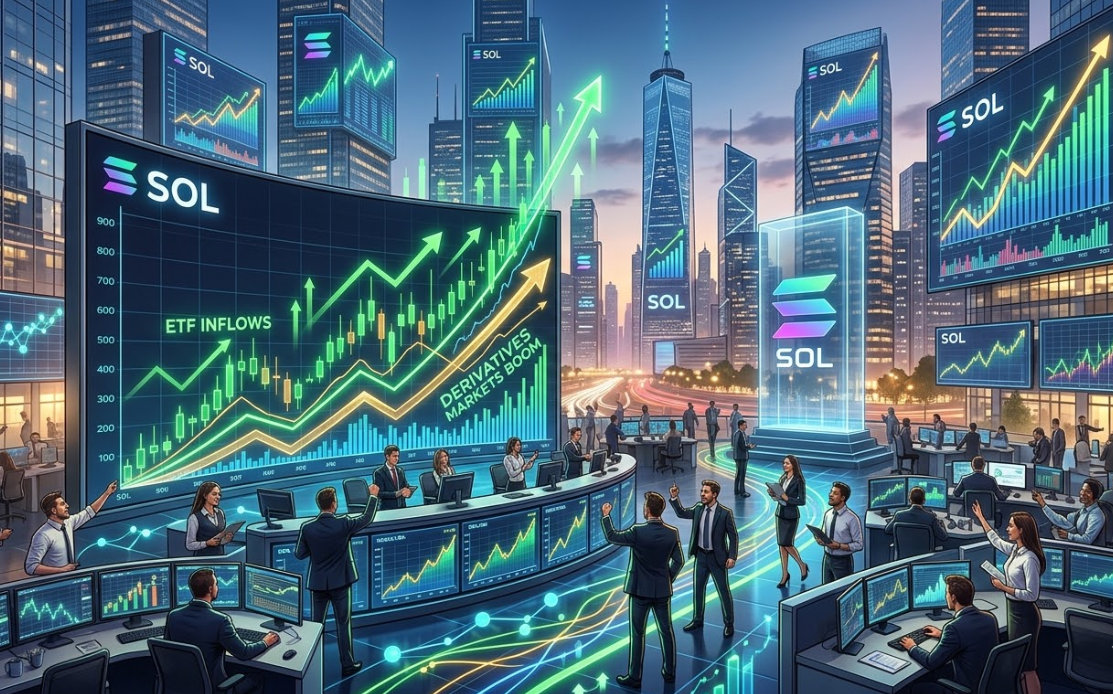 Solana nối dài đà tăng khi dòng vốn ETF và tín hiệu phái sinh củng cố kỳ vọng bứt phá缩略图