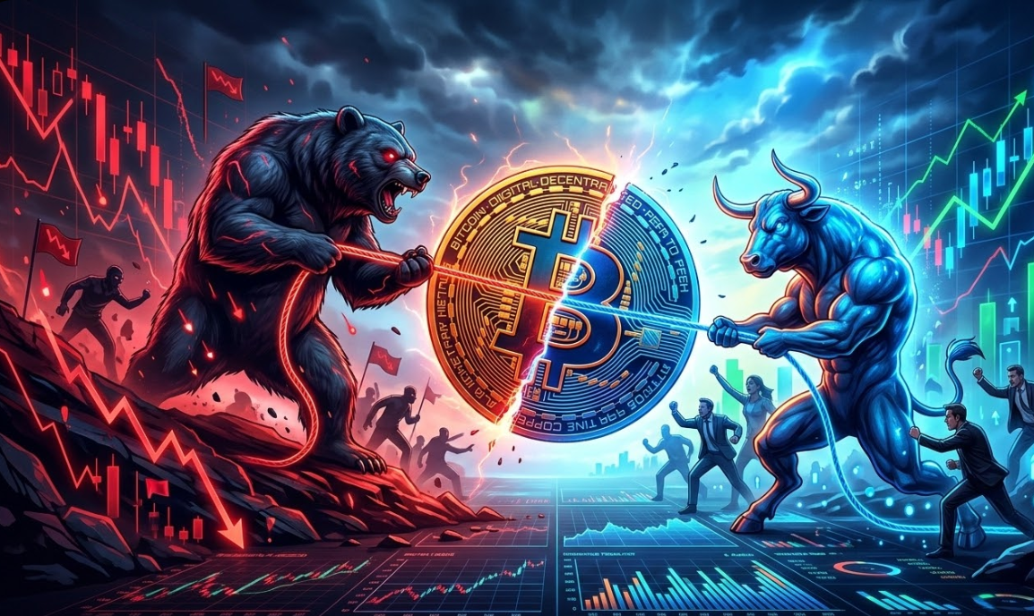 Bitcoin trong thế giằng co: Phe bò nỗ lực lật ngược tình thế trước sức ép từ phe gấu缩略图