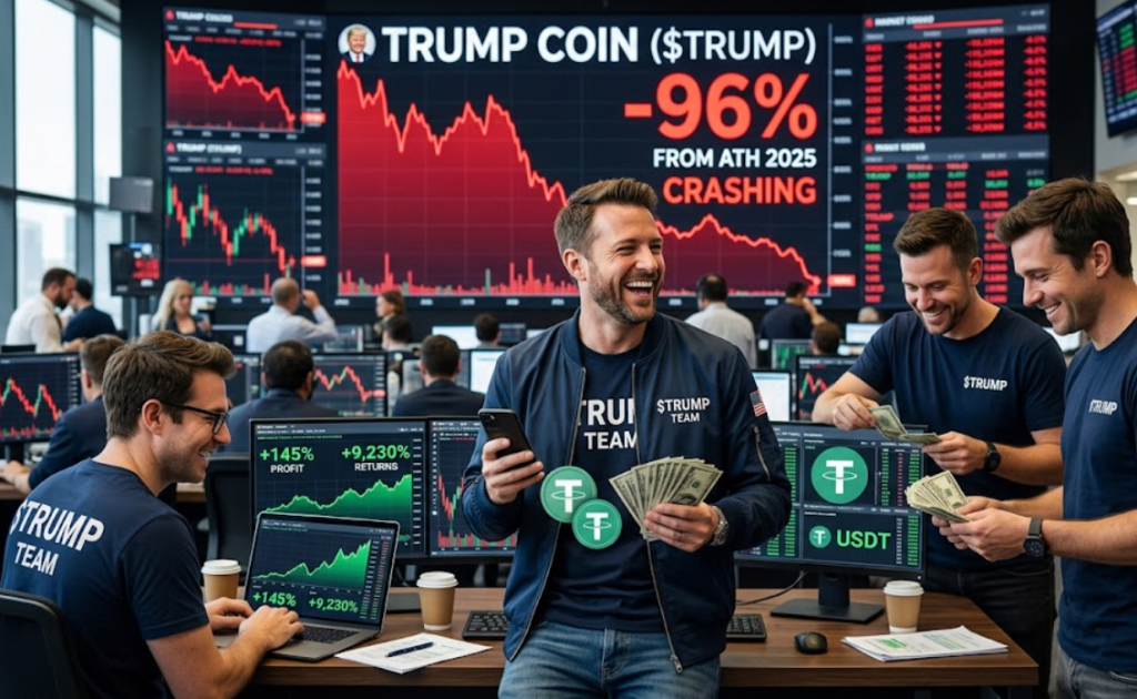 Official Trump (TRUMP) lao dốc 96% từ đỉnh 2025, đội ngũ dự án vẫn đều đặn chốt lời缩略图
