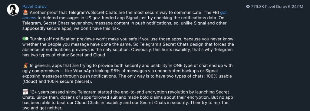 Pavel Durov cảnh báo lỗ hổng bảo mật nguy hiểm từ thông báo đẩy trên điện thoại缩略图 Pavel Durov cảnh báo lỗ hổng bảo mật nguy hiểm từ thông báo đẩy trên điện thoại缩略图