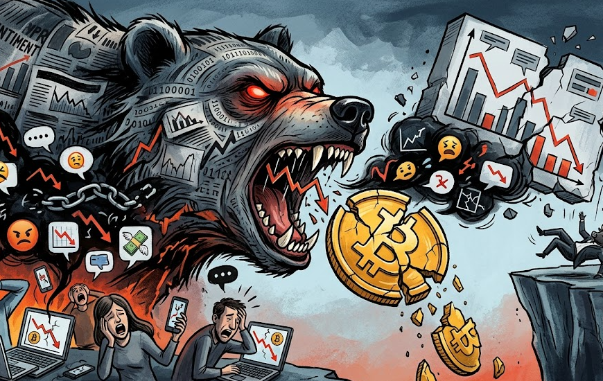 Bình luận tiêu cực về Bitcoin trên mạng xã hội chạm mức cao nhất trong 5 tuần缩略图