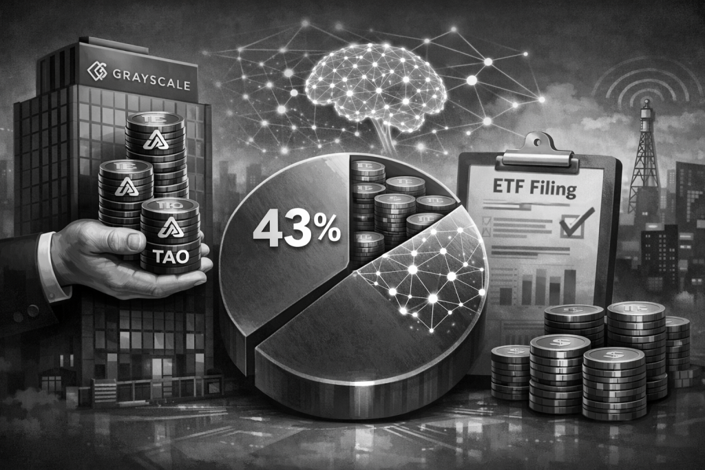 Grayscale tăng tỷ trọng nắm giữ TAO lên 43% ngay sau khi nộp hồ sơ ETF Bittensor缩略图