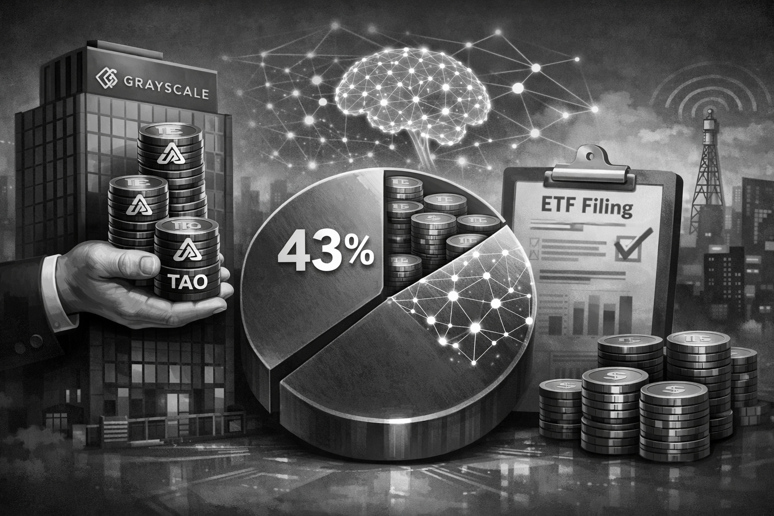 Grayscale tăng tỷ trọng nắm giữ TAO lên 43% ngay sau khi nộp hồ sơ ETF Bittensor缩略图