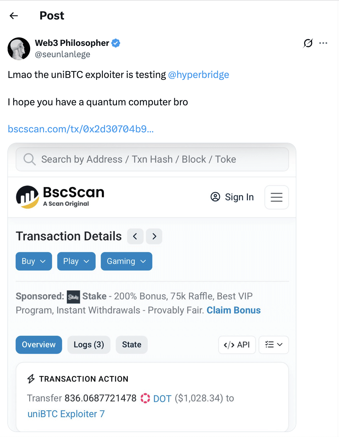 Lỗ hổng Hyperbridge cho phép kẻ tấn công đúc 1 tỷ DOT bridge – Nghi vấn sau tuyên bố cầu nối an toàn nhất缩略图