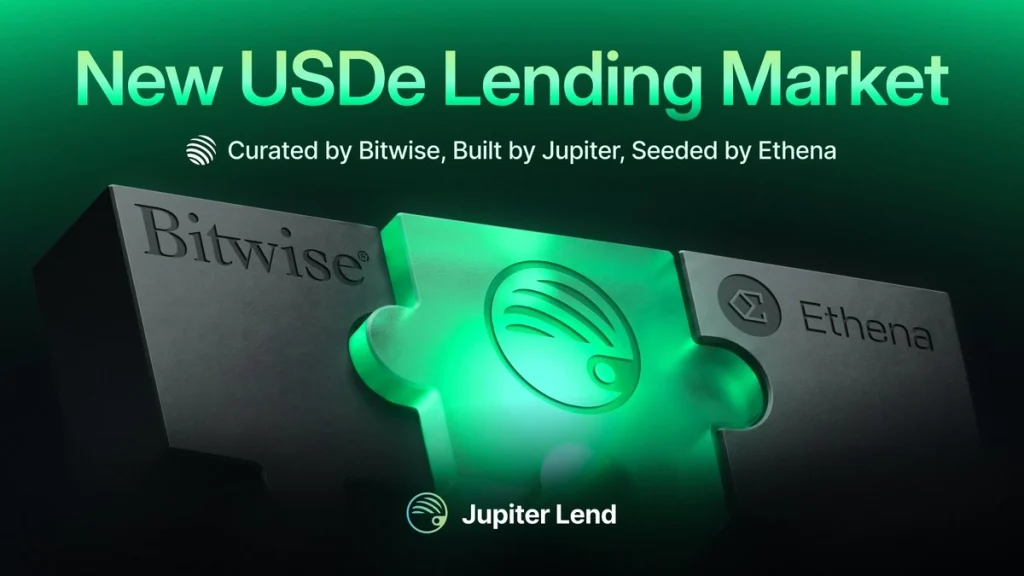 Jupiter hợp tác với Bitwise triển khai thị trường lending USDe dành cho tổ chức trên Solana缩略图