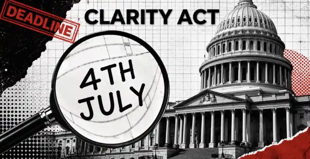 Cập nhật về Đạo luật CLARITY: Nhà Trắng ấn định hạn chót ngày 4 tháng 7 khi Thượng viện tiến tới bỏ phiếu缩略图
