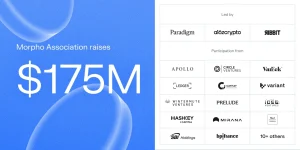 Giao thức lending Morpho gọi vốn 175 triệu USD缩略图