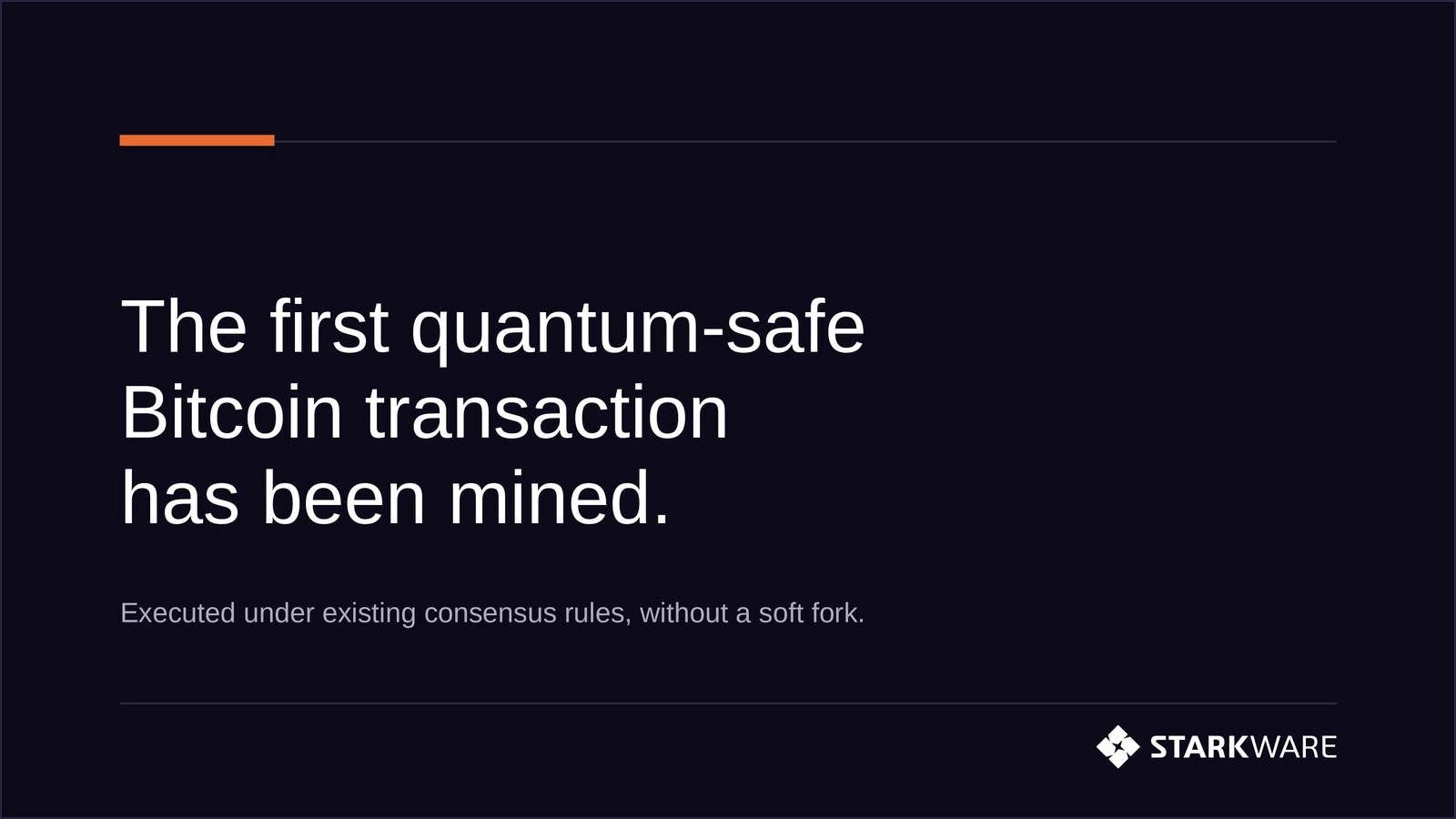 StarkWare thực hiện thành công giao dịch Bitcoin kháng lượng tử đầu tiên缩略图