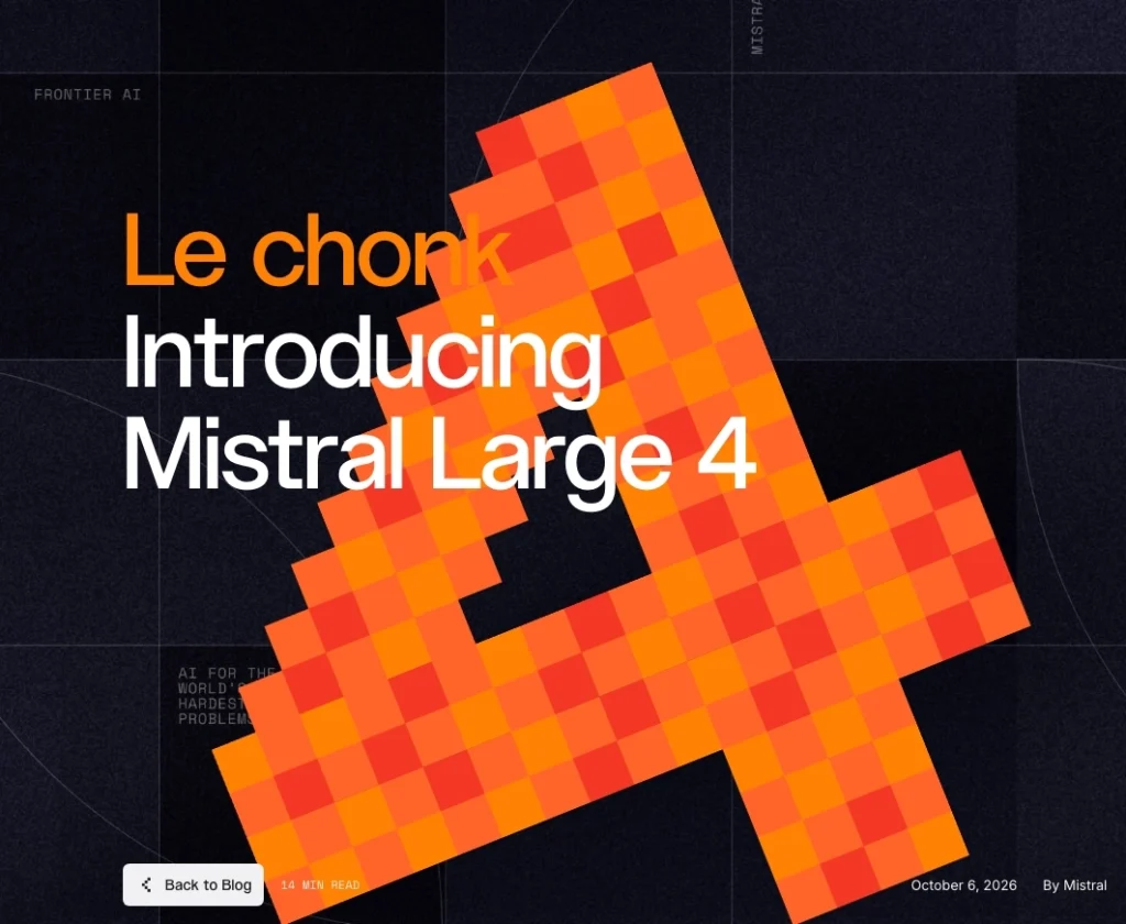 Mistral ra mắt Large 4, đưa châu Âu trở lại cuộc đua AI缩略图